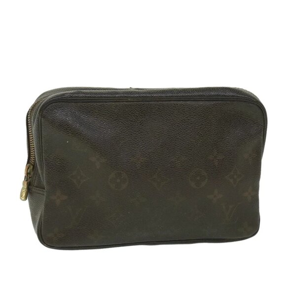 LOUIS VUITTON Monogram Trousse Toilette 23 Clutch Bag M47524 LV Auth 56103 - Picture 1 of 16